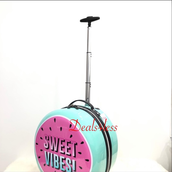 Justice Bags Justice Hard Shell Suitcase Round Wheelie Luggage